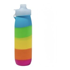 Silipint Silicone 30 oz SiliH2O Water Bottle Rainbow Color BPA Free New No Box